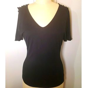 Black Batwing Top